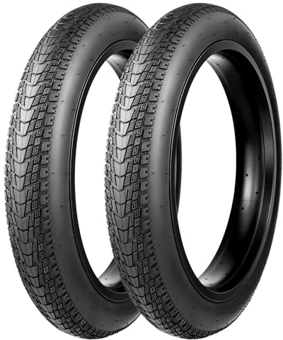 MEGHNA 20x3.0 Fahrradreifen (76-406) Premium Komfort & All-Terrain Grip Ideal für Fat Bicycle, E-Bikes, MTB (Nur 2X Reifen,Ohne Schlauch, 20x3.0)
