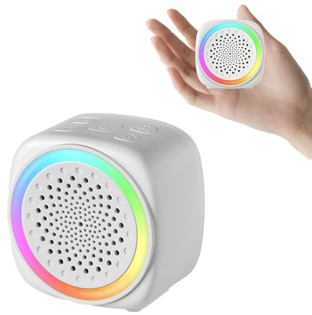 Machine à son et machine à bruit blanc pour bébés et adultes – Batterie longue de 50 h, 26 sons apaisants sans boucle, veilleuse 7 couleurs, portable, idéale pour la maison/les voyages/la crèche