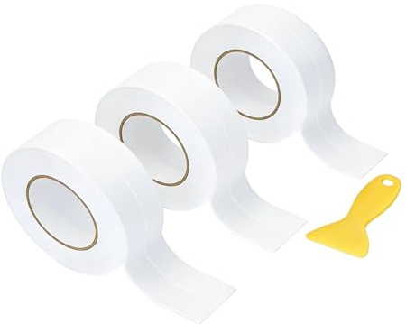 Xinjiayi 3 Rolls (3.6M Each) Bath Sealant Strip Self Adhesive | Bathroom Sealant Strip, Bath Sealant Tape, And Caulking Tapes are Suitable for Toilets, Shower Enclosures, Sinks,Wall Corners