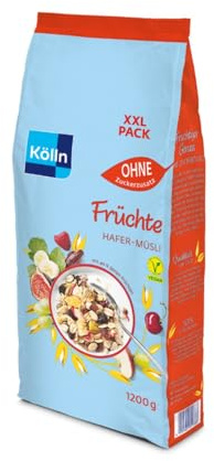 Kölln Müsli Früchte ohne Zuckerzusatz, Sparpack 1200g