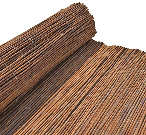 Nature LOUNGE Weidenmatte 120 x 300 cm - Hochwertiger Weiden Sichtschutz Zaun - Weidenzaun Matte für Haus, Garten und Balkon