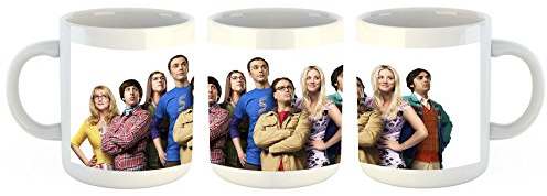 Unified Distribution The Big Bang Theory - Sheldon Leonard Penny - Tasse mit Motiv Bedruckt, 300ml C-Henkel. Tolles Geschenk für Büro, Küche, Geburtstag, Ihre Neue Lieblingstasse zum Frühstück