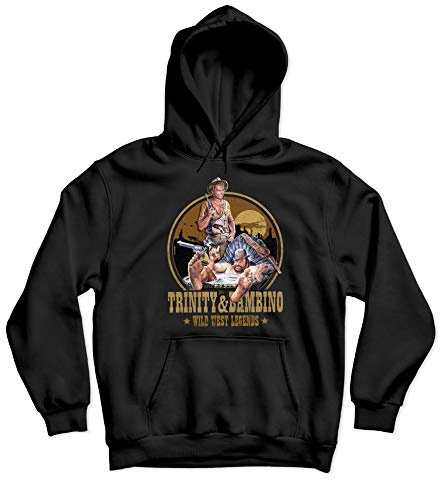 Terence Hill Bud Spencer Hoodie - Trinity and Bambino - Wild West Legends (schwarz)