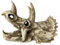 kathson Aquarium-Dekoration, Dinosaurier-Motiv, Triceratops, Totenkopf, aus Kunstharz, Dekoration für Reptilien, Versteck