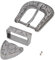 Pssopp Gürtelschnalle Vintage Design Gürtelschnalle Western Gürtelschnallen Set Männer Einfache Cowboy Gürtel Dekoration Handgemachte Schnalle(25mm)