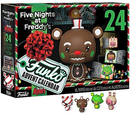 Funko Advent Calendar: Five Nights At Freddy's (FNAF) Blacklight - (Psh) - 24 Tage der Überraschung - Vinyl-Minifigur Zum Sammelns - Mystery Box - Geschenkidee - Feiertage zu Weihnachten