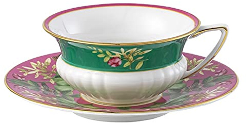 Wedgwood Wonderlust Pink Lotus Teetasse und Untertasse
