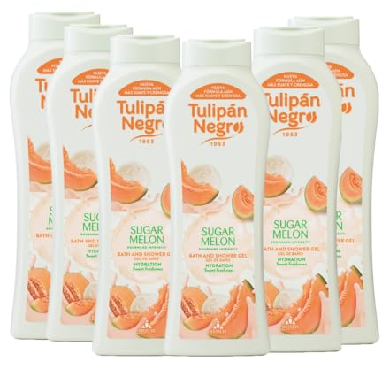 PACK 6 UDS. GEL DE BAÑO SUGAR MELON 650ML, TULIPÁN NEGRO.