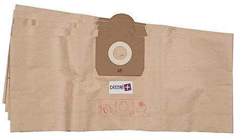Distri+ - Sac aspirateur compatible avec HOOVER AquaPlus - SOTECO Hospital, Europa - ROWENTA Collecto, Vorace compact.. - Poche