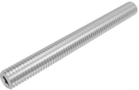 SECCARO Gewindestift mit Kegelkuppe M6 x 60 mm, Edelstahl V2A VA A2, DIN 913 / ISO 4026, Innensechskant, 20 Stück