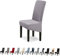 Lydevo Stuhlhussen XL 6er Set Stretch Stuhlhussen Schwingstühle XL für Esszimmerstühle Spandex Universal-Stuhlbezug Large Dining Chair Schonbezüge für Stuhl Esszimmer Hotel Bankett,Grigio Argento