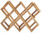 Porte-bouteille de vin de table, porte-bouteille pliable en bois pour bouteilles de vin et de bière, porte-bouteille décoratif pour cuisine et bar (10 bouteilles)
