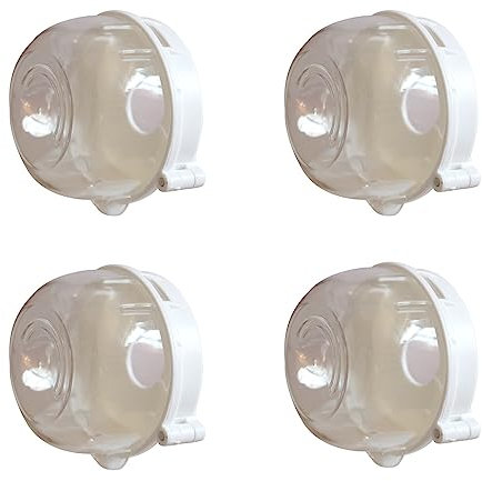 4 Stück Küche Gasherd Knob Abdeckungen Herd Schalter Schutz Kinderschutzabdeckung Childsafety Schlösser Ofen Kindersicherung Baby Sicherung für Home Backofen/Herd/Gasherd (Clear, One Size)