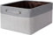 Patvingot Storage Basket Set - Foldable Fabric Box with Sturdy Handles for Wardrobe, Shelves & Closet Organization - Versatile for Clothes, Toys, and More (Grey/Light Grey, Large-1 Pack)