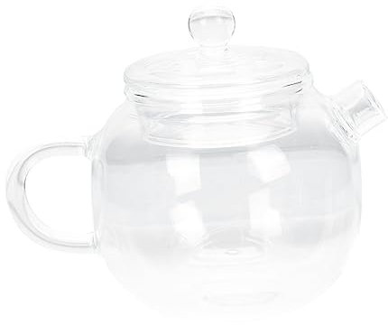 Ciieeo 1pièce Théière Verre Borosilicate Avec Poignée Mini Théière Japonaise Pour Infusion De Fleurs Élégante Et Pratique Pour Maison