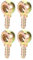 Hihaha Raccordo a barra filettata per tubo flessibile con bullone banjo Adattatore per linea freno e carburante per auto moto Metallo resistente 8mm ID 6mm OD / 4 pezzi tonalità bronzo