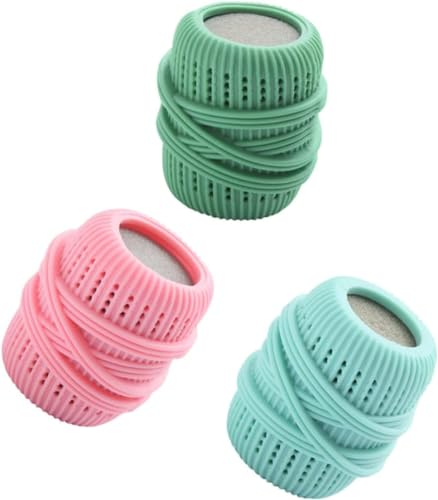 3pcs Washing Machine Laundry Ball - Large Size Fabric Softener Dispenser for Washer Reusable Dryer Balls Collect Debris Pet Hair Fur