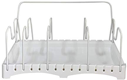 CLLBANT Estantes para ollas Estante de Almacenamiento para sartenes Organizador de sartenes Estante para sartenes Sostiene sartenes Planchas Ollas Organizador de sartenes Estante para Gabi
