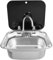 Wohnwagen Waschbecken Set, RV Camping Spüle Bausatz RV Wohnmobil Spülbecken Edelstahl mit Wasserhahn,RV Handwaschbecken rechteckig mit Deckel für Kompatibel RV Camper Wohnmobil