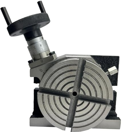 MachEl 4-Inch (100mm) 4-Slot Regular Rotary Table for Milling Machines