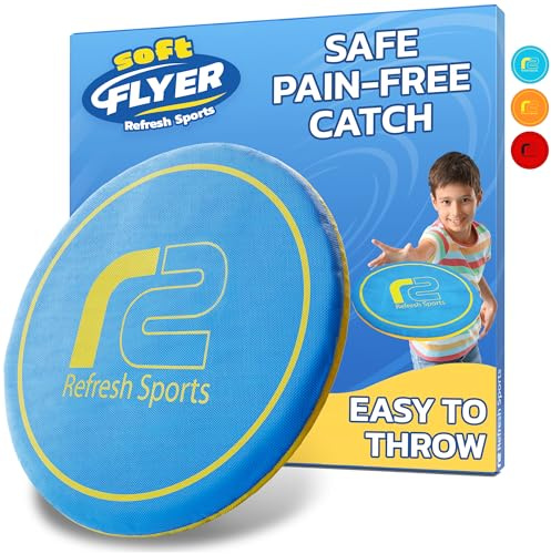Soft Disc Flying Toy - Doesn't Hurt to Catch - Flying Disc Outdoor Toys For Kids - Easy to Learn Flying Toy - Best Boys Toys For Kids Outdoor - Gifts for Boys & Girls 3 4 5 6 7 8 9 10 11 12 13+