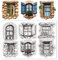 CHGCRAFT Vintage Window Clear Stamps Flower Transparent Stamps Plants Pattern Silicone Clear Stamp Seals for DIY Scrapbooking Photo Album Decoration, 4.3x6.3inch