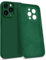 MyGadget Custodia in Silicone compatibile con iPhone 14 Pro Max [Quadrupla Protezione] - Case Rigido con Fodera in Microfibra - Cover Verde Oliva