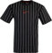 Karl Kani Small Signature Pinstripe T-Shirt (DE/NL/SE/PL, Alphanumerisch, XL, Regular, Regular, Black)