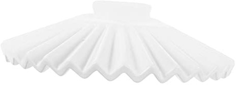 OSALADI Keramik Lampenschirm Weiß Ømm Plissee Design Robuste Lampenabdeckung Lichtschirm Für Esszimmer Bar Schlafzimmer Leichte Installation Haushaltslampenschirm