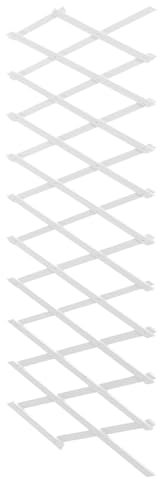 Yardwe Stabiler Kletterzaun Aus Holz Für Pflanzen Erweiterbares Spalier Für Drinnen Und Draußen Weiß Hochtemperatur-karbonisierung