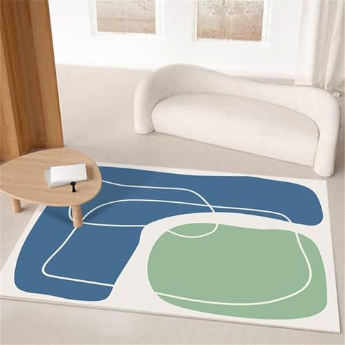 RUGMRZ Tappeti Camerette Bimbi Tappeto Per Cameretta Bambini Tappeto ristorante blu semplice stile moderno lavabile Tappetto Cameretta Bambina 60X90CM