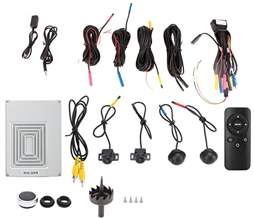 360 Grad Surround View Camera System HD Recorder, Nachtsicht, Wasserdicht, Universell für Parkhilfe