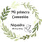 PROMO-SHOP - 100 Pegatinas Adhesivas Personalizadas con Diseños de Comunión, Pegatinas Personalizadas Comuniones, Regalo Ideal para Invitado, Forma Circular, Tamaño 45 mm de diámetro