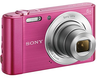 Sony DSC-W810 Camera Pink 20.1MP, 6x Zoom 2.7LCD (Renewed)
