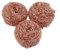 JoyousMall Lot de 3 éponges en fil de cuivre pour nettoyage et élimination des scories