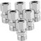 DIYEAH 6 Stücke Dusche Schlauch Kupplung Edelstahl Dusche Schlauch Gewinde Armaturen Schlauch Silber Auspuff Adapter Stecker