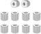 PATIKIL M2 Knurled Thumb Nuts, 10pcs 304 Stainless Steel Female Thread Type Flat Head Through Hole Round Hand Tighten Knob Fasteners Screw Cap Adjust Lock Position, D5mm x H5mm