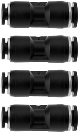 ECSiNG 4Pcs 6mm to 4mm Pipeline Diameter Reduction Speed Push Fit Adapter Suitable for Liquid and Gas Pipelines