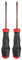 QUARKZMAN 2pcs T25 Tournevis Torx 8.66 Tournevis Magnétiques 4.72 Acier Allié S2 Traité Thermiquement Avec Poignée Ergonomique Pour Réparation DIY, Rouge Brun