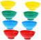 VALICLUD 8 piezas Cuencos de Silicona para Bebés Amarillo Verde y Azul Cuencos Mini para Alimentación y Salsas Resistentes Caídas