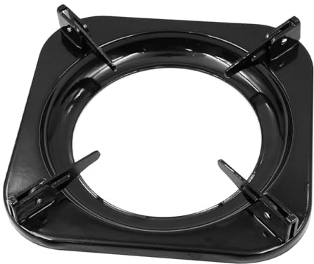 FONGKNOX Gas Stove Rack Wok Ring Gas Stove Racks Kitchen Pot Holder Non-Slip Black Cast Iron Wok Support Ring Wok Stand Burner Grate Replacement Parts