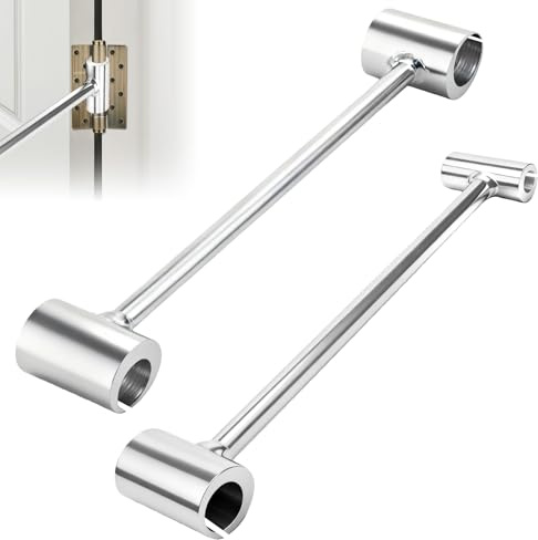 2 Pieces Door Hinge Adjustment Tool Set, 8-19mm & 19-25mm Double Head Hinge Gap Adjustment Wrench, Adjustable Door Hinge Repair Tool for Security and Fire Doors
