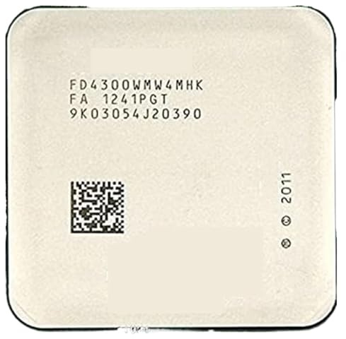 FX-Series FX-4300 FX 4300 3.8 GHz Quad-Core CPU Processor FD4300WMW4MHK Socket AM3