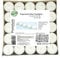 Velas de té naturales sin perfume hechas de velas de cera de colza con 4 u 7-8 horas de tiempo de combustión Candlelitas Sin parafina en un vaso transparente reciclable