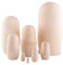 Heka Naturals Unpainted Nesting Dolls | All Natural Wooden Matryoshka Doll Set of 8 (21 cm) - Traditional Babushka Home Decor, Wooden Stacking Toys, Handmade Toys & Games, Shape Sorter Accessories