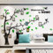 Wandtattoo Baum 3D DIY Wandaufkleber Family Stammbaum Fotowand Baum Wandtattoo Wall Sticker mit Bilderrahmen Foto Wandsticker Wanddeko Deko Wohnzimmer Schlafzimmer (Grun Rechts,XL)