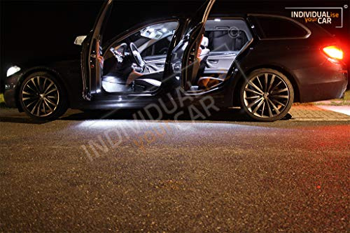 INDIVIDUALise your CAR Innenraumbeleuchtung SET für 5er F11 Touring - Pure-White Panoramadach Nein Reinweiß