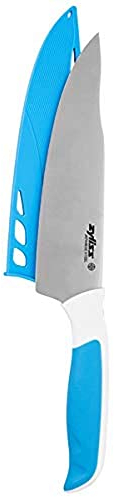 Zyliss E920257 Comfort Chef Knife | 18.5 cm/7.25 Inch | Japanese Stainless Steel | Blue/White | Kitchen Knife/Vegetable Knife | Dishwasher Safe | 5 Year Guarantee