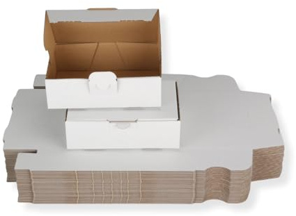 40 St. Maxibriefkarton 160 x 110 x 50 mm DIN A6 weiß Warensendung Faltkarton, Warenpost, Klappdeckelkarton