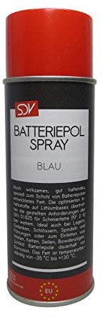 SDV Chemie Batteriepolspray blau 1x 400ml Batteriepol Schutz Fett Spray Batterie-Pol-Fett Kontaktfett